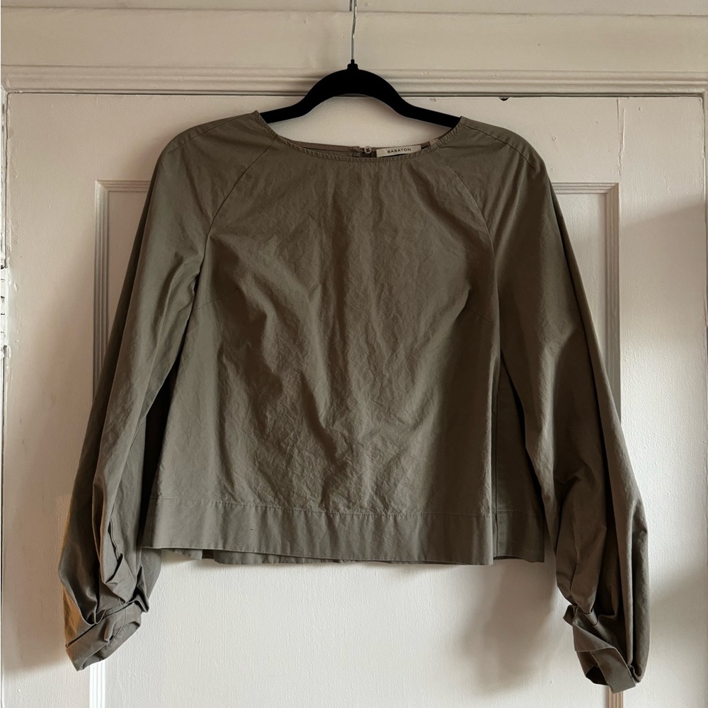 Babaton Aritzia Balloon Sleeve Blouse